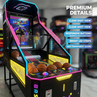 Machine d'arcade de tir au basket-ball à monnayeur pour usage commercial en intérieur