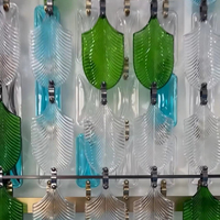 Plaques de verre transparentes plates et solides en forme de plume, résistantes au feu et imperméables, pour murs-rideaux extérieurs et cloisons de salle de bain