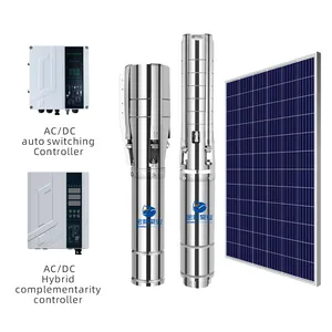 Оптовая продажа, погружной водяной насос постоянного тока на солнечной энергии для сельского хозяйства, орошения, глубоководный насос