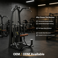 Máquina Comercial Asistida para Dominadas y Press de Banca, Entrenador de Dominadas con Asistencia de Peso, Equipo de Gimnasio para Entrenamiento de Fuerza con Contrapeso