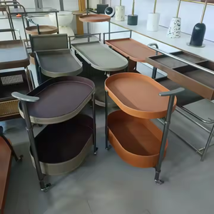 Table basse mobile extensible moderne en métal avec design en cuir de selle pour salon, meubles de maison <span class=keywords><strong>Kingpower</strong></span> KP-D130 - Product Image 1