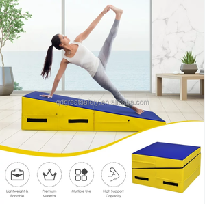 Của bạn tốt nhất nghiêng Mat cho Thể dục dụng cụ có thể gập lại nghiêng Mat trở lại handspring pho mát nêm đầy màu sắc nghiêng thảm cho TUMBLING - Product Image 5