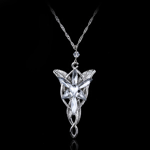 Collana con Ciondolo Stella della Notte Oscura, Il Signore degli Anelli, in Lega di Zinco con Catena in Bambù, Principessa Elfica - Product Image 2
