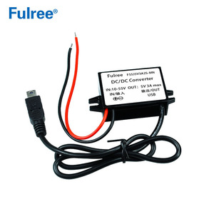 12V 24V 36V 48V Đến 5V 3A <span class=keywords><strong>Micro</strong></span> Mini <span class=keywords><strong>USB</strong></span> Car Charger Adapter DC DC Bước Xuống Buck Điện Áp Chuyển Đổi Cho CCTV DVR Camera GPS - Product Image 4