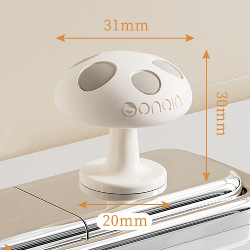 Toilet flush button [Medium size, Pearl White]