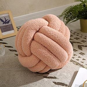 Oreiller Boule de noeud, oreiller de balle noue | coussin de canap En velours d'agneau tiss La Main - Product Image 5