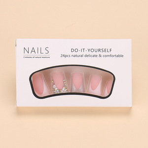 <span class=keywords><strong>Uñas</strong></span> Postizas Estilo Chica Moderna, 24 Piezas, Diseño <span class=keywords><strong>de</strong></span> Flores con Pedrería en Forma <span class=keywords><strong>de</strong></span> Pato, <span class=keywords><strong>Uñas</strong></span> Artificiales Hechas a Mano, <span class=keywords><strong>Uñas</strong></span> Postizas <span class=keywords><strong>de</strong></span> Calidad al por Mayor - Product Image 5