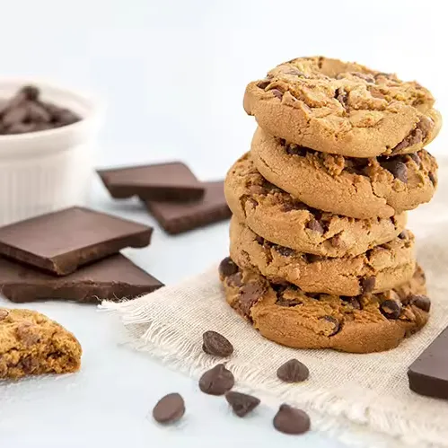 प्रीमियम ग्लूटेन मुक्त चॉकलेट चिप्स कुकीज़ प्रोटीन दलिया चॉकलेट चिप कुकीज़