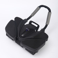 FDFIT Roue abdominale transfrontalière avec support coudes 4/6 points, à retour automatique et fonction de comptage, pour usage domestique et entraînement de base en intérieur
