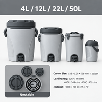 Ensemble complet de seaux isothermes modernes 4L/12L/22L/50L – Seau à boissons en plastique avec robinet anti-fuite
