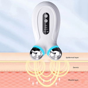 ABS Microcurrent Face <b>Neck</b> Lifting <b>Roller</b> Massager V Face Anti Aging Handheld Beauty Device - Product Image 4