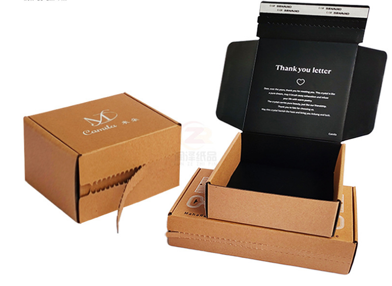 Foldable Premium Clothing Pink Packaging Custom Recyclable Corrugated Board Square Brown Gift Printed paper Box