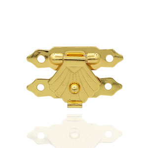 ตัวล็อคแบบโบราณ Gexin Gold รุ่น A053 2 ชิ้น อุปกรณ์ฮาร์ดแวร์สำหรับเฟอร์นิเจอร์แบบไม่ใช้กุญแจ สำหรับกล่องเครื่องประดับ - Product Image 2