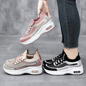 <span class=keywords><strong>Zapatos</strong></span> Casuales Modernos y <span class=keywords><strong>Cómodos</strong></span>, Transpirables <span class=keywords><strong>para</strong></span> <span class=keywords><strong>Mujer</strong></span>, con Suela Gruesa, Plataforma, Punta Redonda - Product Image 3