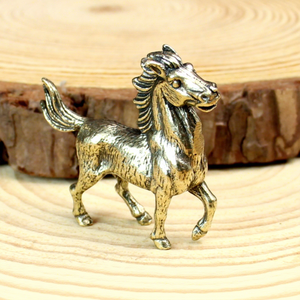 Juego de Doce Figuras de Animales del Zodiaco en Latón - Rata, Buey, Tigre, Conejo, Dragón, Serpiente, Caballo, Cabra, Mono, Gallo, Perro, Cerdo - Product Image 4