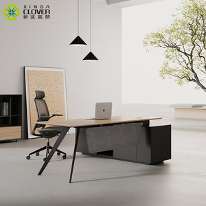 <span class=keywords><strong>Muebles</strong></span> de Oficina, Escritorio de Oficina de Estilo Minimalista con Cajones de Almacenamiento - Product Image 6