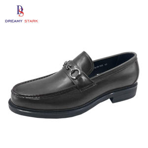 Reamy Stark-zapatos de cuero de vaca para <span class=keywords><strong>hombre</strong></span>, <span class=keywords><strong>mocasines</strong></span> formales con hebilla de <span class=keywords><strong>caballo</strong></span>, color marrón - Product Image 2