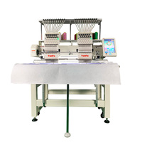 Machine à broder automatique à double tête de haute qualité 400*500mm avec plusieurs têtes à aiguilles, utilisée pour les chemises, les casquettes, les chaussures