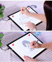 Tableta de dibujo A4 LED, tablero de pintura de diamante, almohadilla de copia, escritura de bocetos, Wacom, almohadilla de luz led de trazado, tablero de dibujo
