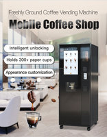 Machine à café fraîchement moulu YISO au prix d'usine, distributeur automatique de café avec fonction d'auto-nettoyage et station de distribution de café sans espèces