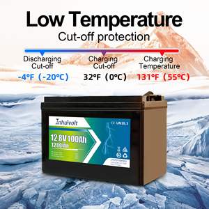 مخزون الولايات المتحدة 12 فولت 200 أمبير 300 أمبير بطارية ليثيوم فوسفات الحديد 4 الشمسية 100 أمبير - Product Image 2