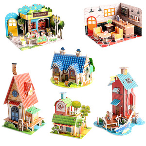 Puzzle 3D <span class=keywords><strong>en</strong></span> <span class=keywords><strong>papier</strong></span> créatif pour enfants, kit d'artisanat DIY, jouet éducatif à assembler, 0-24 mois, <50 pièces - Product Image 1