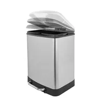 Hochwertige 2 Fächer 24 Liter Recycling behälter weich schließender Edelstahl großer Recycling-Haushalt Küchen mülleimer
