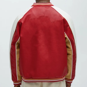 <span class=keywords><strong>Chaqueta</strong></span> Averix <span class=keywords><strong>Blanca</strong></span> para <span class=keywords><strong>Hombre</strong></span> de Cuero Grueso con Logotipo Personalizado, Chaquetas Avirex para <span class=keywords><strong>Hombre</strong></span> Hechas de Cuero de Alta Calidad con Logotipo Personalizado - Product Image 2