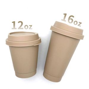 16oz Compostable <b>Plastic</b> Coffee Cup Taiwan Biodegradable <b>Drinkware</b> - Product Image 1