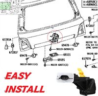 69350-60141 Actionneur de serrure de porte arrière Ascenseur de coffre Trappe de hayon Fit pour 2008-2016 Toyota Land Cruiser 5.7L