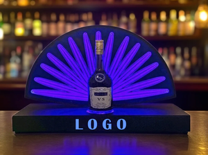 Nuevo diseño Sector forma acrílico VIP champán LED botella Glorifier una botella presentador pantalla para Casamigo - Product Image 2
