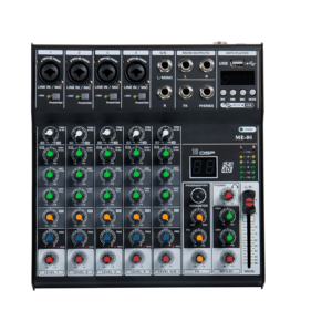 Mezcladora de Audio Profesional Mini de 4/6 Canales, Consola de DJ Metálica, Mezcladora con Ecualizador de 3 Bandas, Entrada USB MP3, Grabación por Computadora, Reproductor de Música - Product Image 4