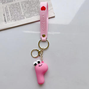 热卖卡通字母传说钥匙扣儿童启蒙教育3d娃娃吊坠钥匙扣 - Product Image 4