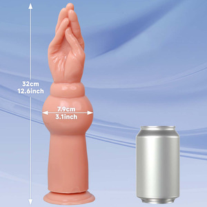 स्कार्लेकसिन D-15 महिलाओं के सिलिकॉन धातु हाथ डिल्डो बट प्लग और गधा मालिश गुदा सेक्स खिलौना - Product Image 2