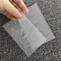 Logo imprimé de haute qualité Transferts de chaleur Étiquettes de taille de vêtement en silicone durables et lavables pour vêtements EXW