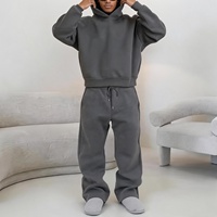 Ensembles de survêtements unisexes YITE en coton épais, sweats à capuche et pantalons de survêtement oversize, personnalisables avec logo, en molleton technique pour homme