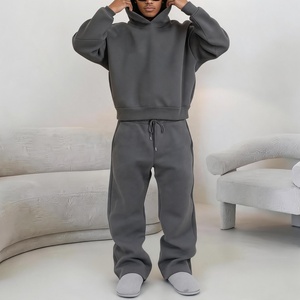<span class=keywords><strong>Tute</strong></span> sportive unisex YITE in cotone pesante, set di felpe oversize e pantaloni della tuta, personalizzabili con logo, in <span class=keywords><strong>pile</strong></span> tecnico, <span class=keywords><strong>tute</strong></span> da uomo - Product Image 3