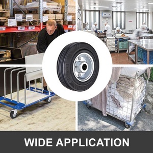 ล้อยางอุตสาหกรรมขนาด6นิ้ว80/<span class=keywords><strong>100</strong></span>/125/160/200มม. ทำจากเหล็กขอบล้อสำหรับงานหนักขนาดกลางชนิดยุโรป - Product Image 6