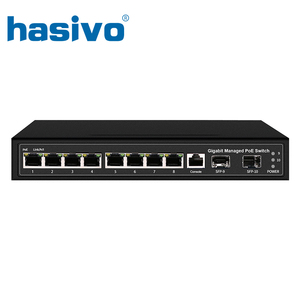 8 16 Cổng Được Quản Lý <span class=keywords><strong>Poe</strong></span> <span class=keywords><strong>Ethernet</strong></span> <span class=keywords><strong>Switch</strong></span> 300W Chuyển Đổi Quản Lý Với 8 16 Cổng 100/1000M Rj45 <span class=keywords><strong>PoE</strong></span> 2 <span class=keywords><strong>4</strong></span> <span class=keywords><strong>10</strong></span> Cổng SFP Fiber - Product Image 2