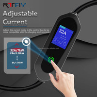 Station de recharge portable pour véhicules électriques avec écran, Type 2, 16A, 3,5 kW, chargeur mobile AC pour véhicules électriques, certifié CE, pour usage domestique