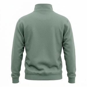Nueva llegada: Sudadera de forro polar oversize para mujer, transpirable, de poliéster/algodón, con media cremallera frontal y corte crop. - Product Image 6