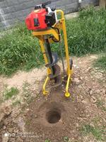 Yide WKJ-25 Tarière thermique portable de qualité industrielle 3HP 52cc/63cc, profondeur de forage 750mm, pour l'ensemencement d'arbres