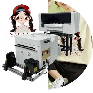 Digital Large Size 60cm A2 A3 A4 Roll To Roll DTF Printing 2 EPS I3200/XP600 Printheads Eco Textile Ink Tshirt DTF Printer
