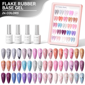 Collection de vernis à ongles en gel à base de caoutchouc à paillettes de qualité supérieure JTING, 24 couleurs uniques, vernis à ongles en gel à base de caoutchouc à paillettes - Product Image 1