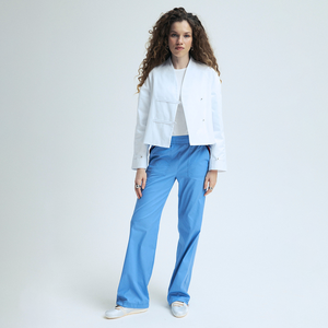 Bestex bianco personalizzato <span class=keywords><strong>camice</strong></span> da laboratorio medico giacche Scrub antirughe ospedale uniforme giacca elasticizzata uniformi da allattamento all'ingrosso - Product Image 1