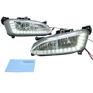 Feux de brouillard LED pour <span class=keywords><strong>voiture</strong></span> en gros, DRL pour Hyundai IX45 Santa Fe, feux de jour à LED à deux trous - Product Image 2