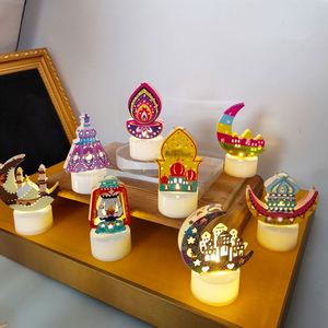 โคมไฟรอมฎอน LED ของขวัญอิสลาม ไฟตั้งโต๊ะ อีดมูบาร็อก ไฟตกแต่งรอมฎอน - Product Image 1