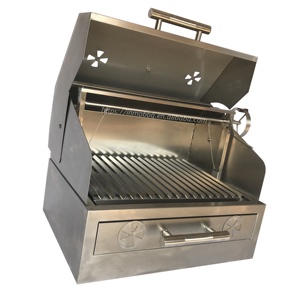 Parrilla Argentina de Carbón para Encimera de Acero Inoxidable con Cubierta Completa CS-AR8060 - Product Image 1