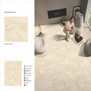 Onix Com Golden 600x600mm Digital Glazed Porcelain <b>Tiles</b> Onyx Marble Glossy Flooring Design - Product Image 5