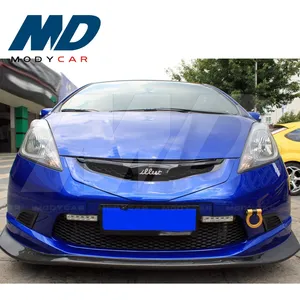 Modycar-3 Style Carbon Fiebr Front Lip For 2009-2013 Honda Fit Jazz
